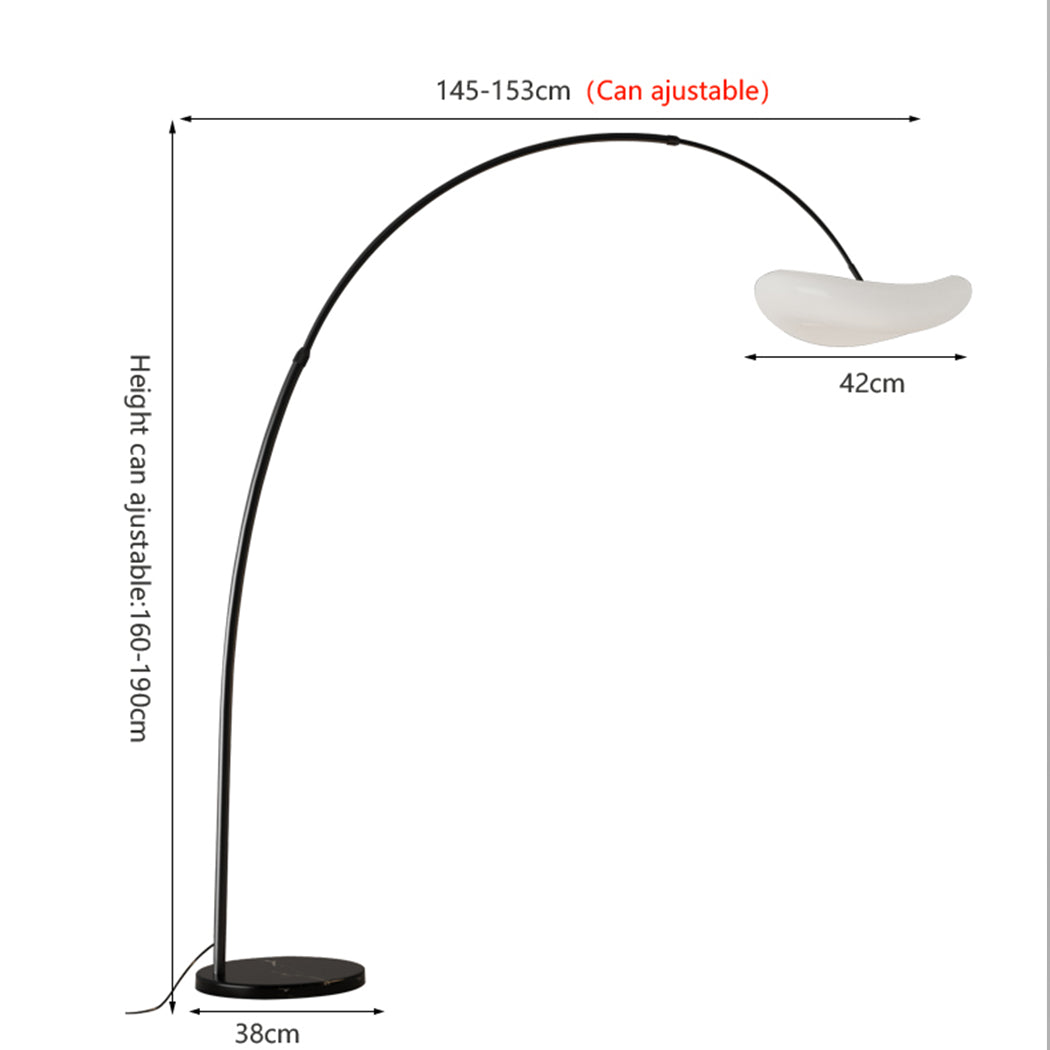 Nordic Style Floor Lamp with Rounded Marble Base - HOCC