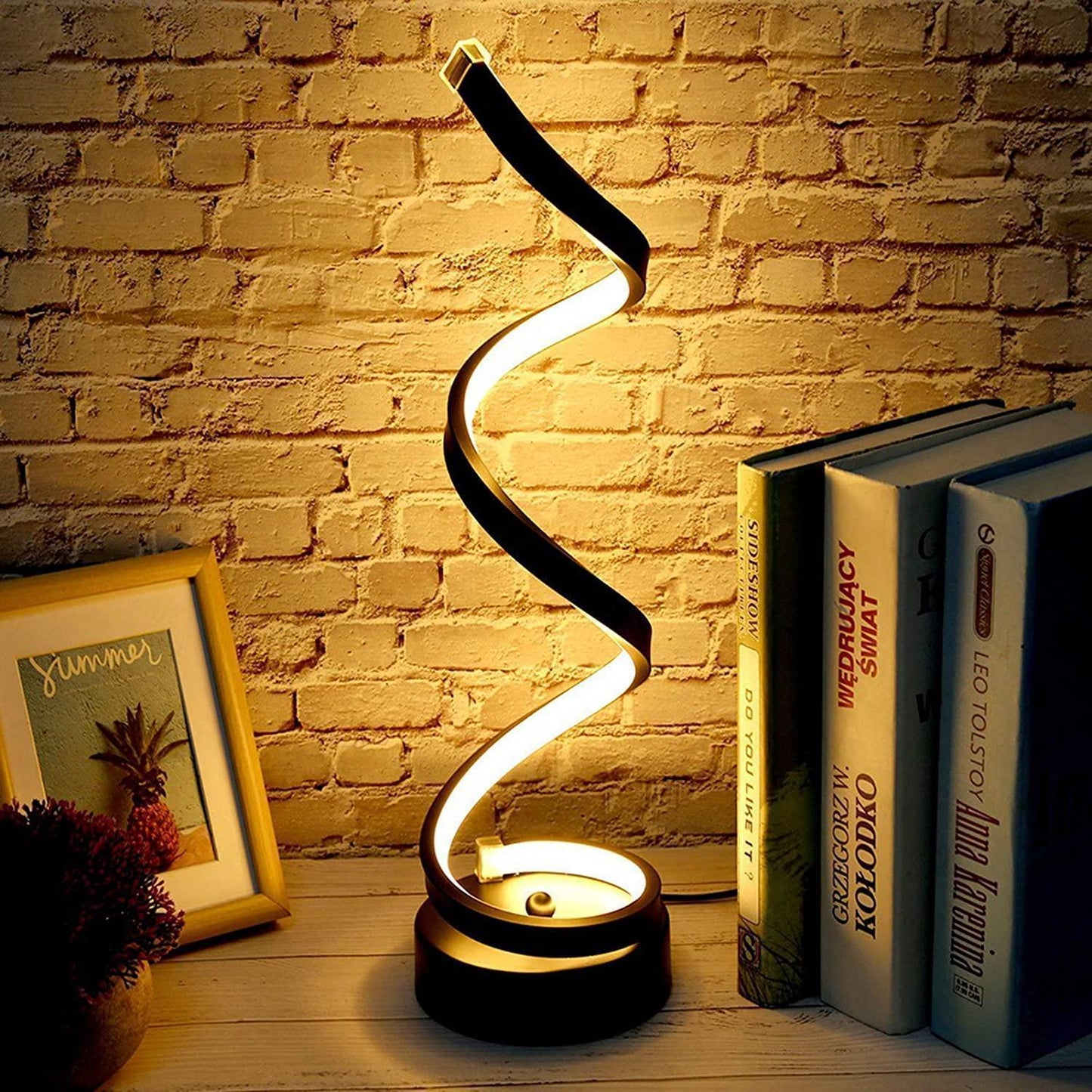 Spiral LED Modern Restaurant Table Lamp - Buy Spiral LED Modern Table Lamp in Dubai - HOCC Dubai - Baby playground outddoor - Shop baby product - Shop in Dubai - HOCC Dubai - Baby playground outdoor - Shop baby product - Shop Pet product - shop home deco