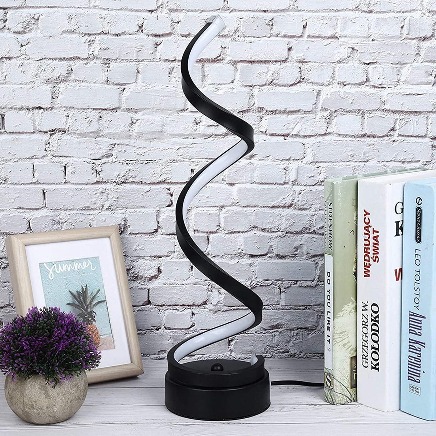 Spiral LED Modern Restaurant Table Lamp - Buy Spiral LED Modern Table Lamp in Dubai - HOCC Dubai - Baby playground outddoor - Shop baby product - Shop in Dubai - HOCC Dubai - Baby playground outdoor - Shop baby product - Shop Pet product - shop home deco