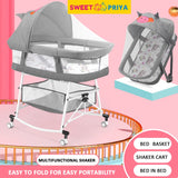 3-in-1 Portable Baby Sleeper Rocking Cradle Bed