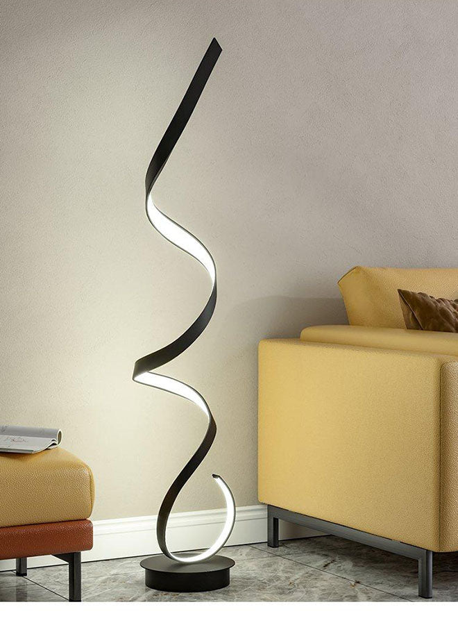 HOCC LED Arc Floor Lamp,LED Nordic Creative Design Living Room Floor Lamp Modern Simple Bedroom Study Room Gourd Floor Lamp [Energy efficiency class A ++] (Black)…