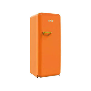 HCK Retro Refrigerator 330RDE – Tangerine Orange