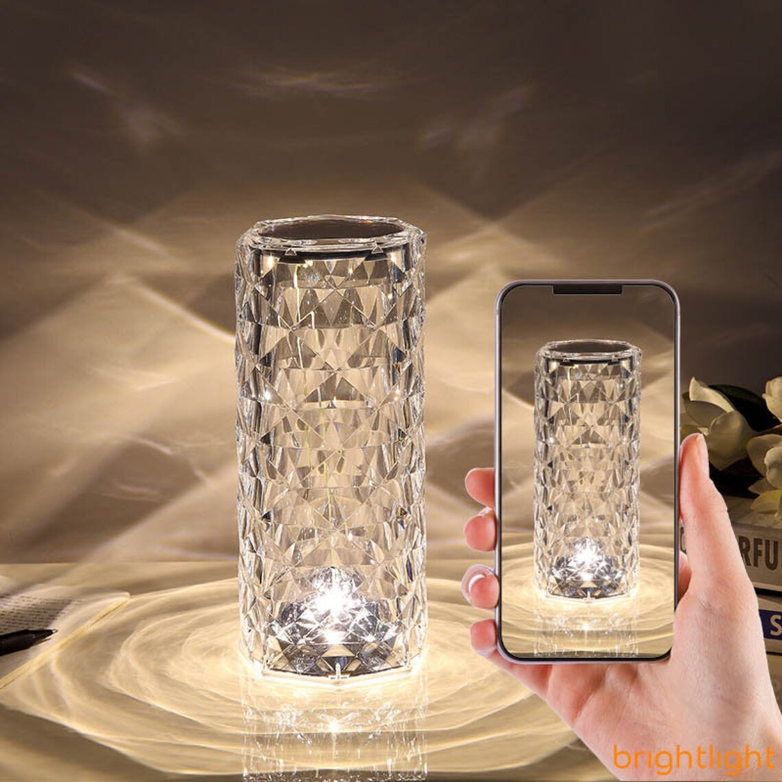 Rose Crystal Diamond Table Lamps - HOCC