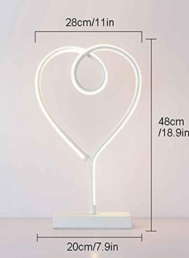 Heart Shaped Table Lamp