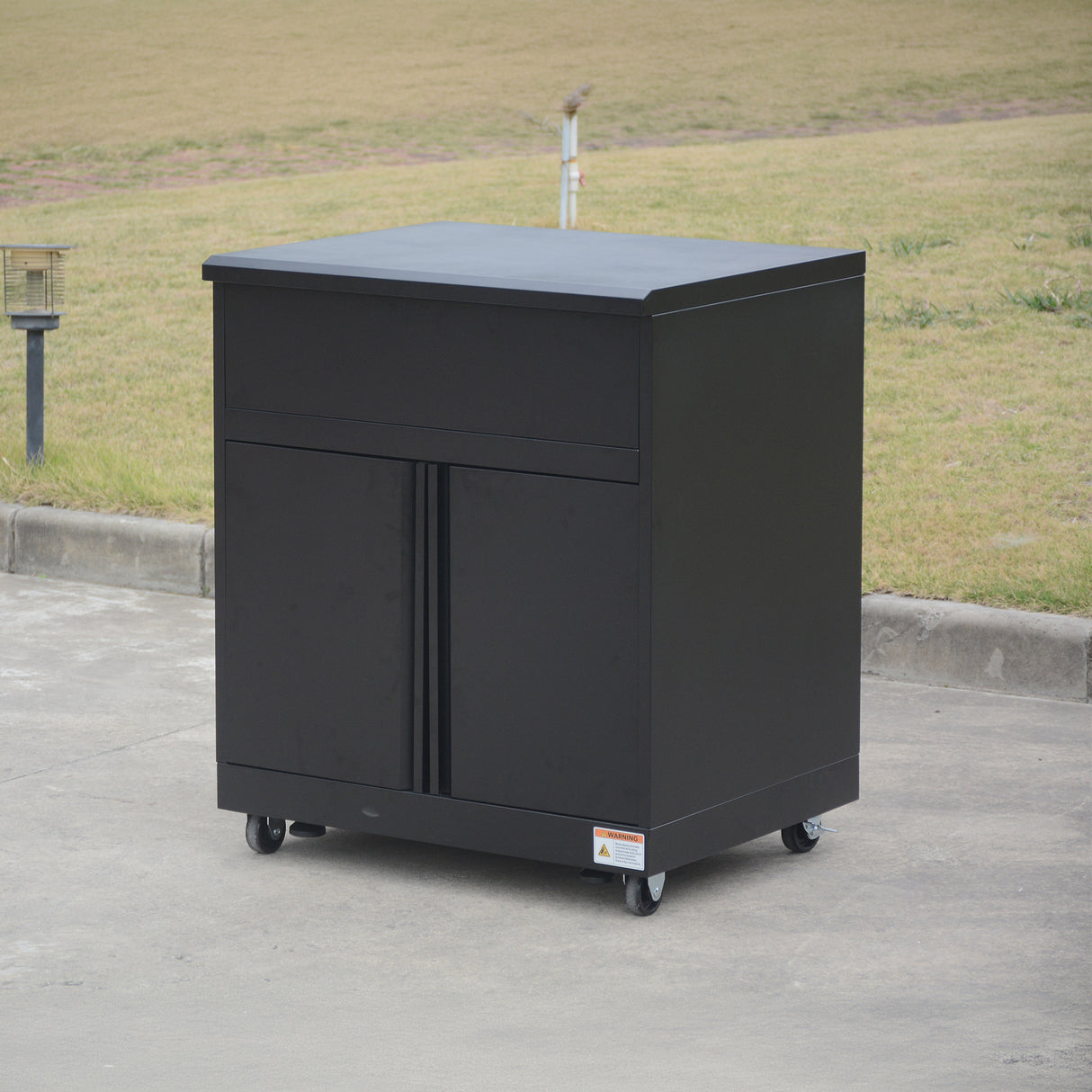 Thor Kitchen 4-Piece Modular Outdoor Kitchen Island - Black