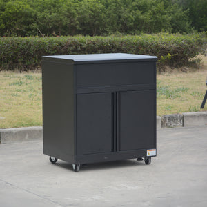 Thor Kitchen 4-Piece Modular Outdoor Kitchen Island - Black