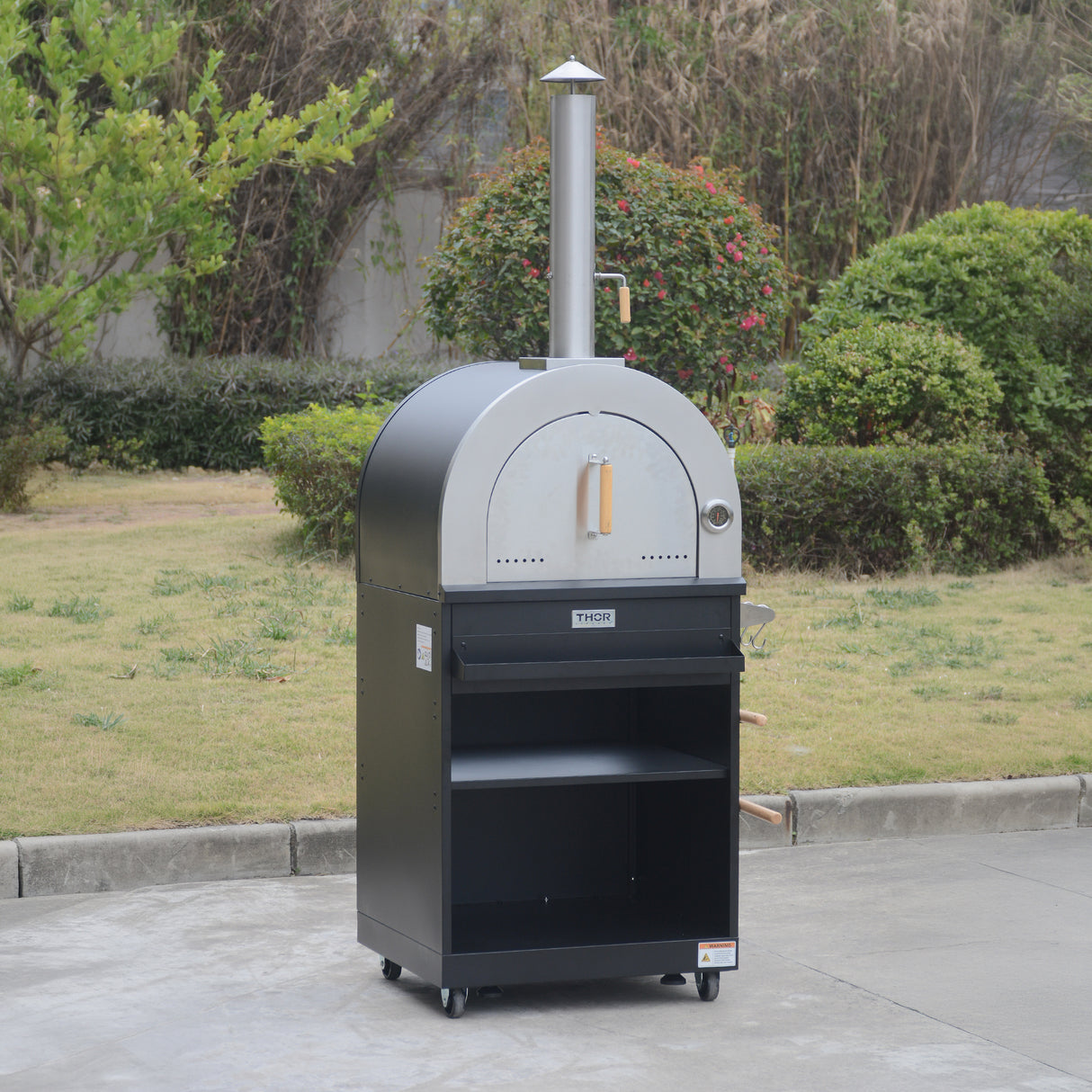 Thor Kitchen 4-Piece Modular Outdoor Kitchen Island - Black