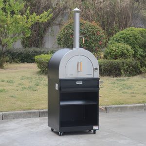 Thor Kitchen 4-Piece Modular Outdoor Kitchen Island - Black