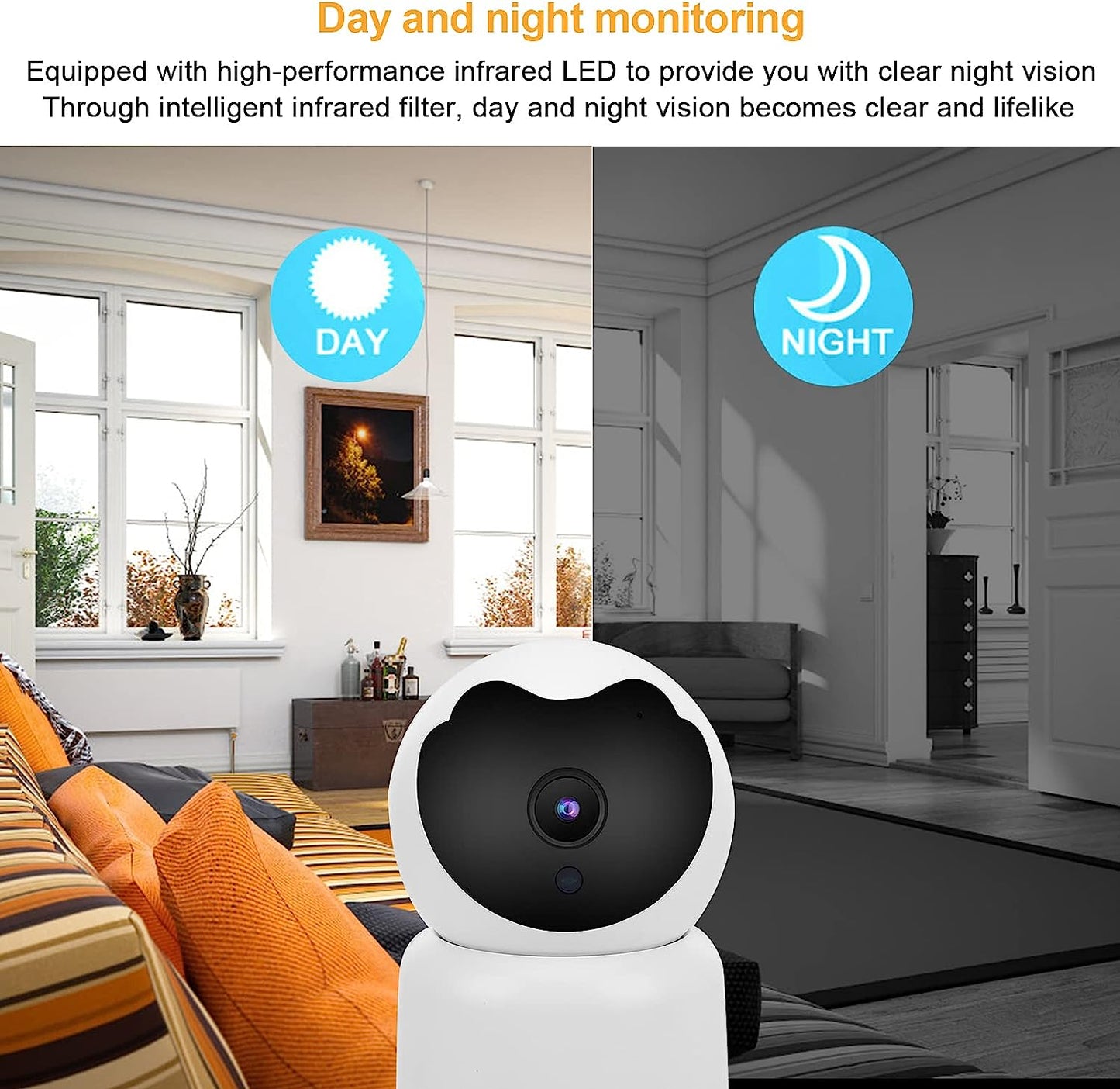 Wifi Baby Monitor with Built-in Microphone and Speaker for Pet or Baby - Buy Wifi Baby Monitor with Built-in Microphone and Speaker for Pet or Baby in Dubai - HOCC Dubai - Baby playground outdoor - Shop baby product - Shop Pet product - shop home decor an