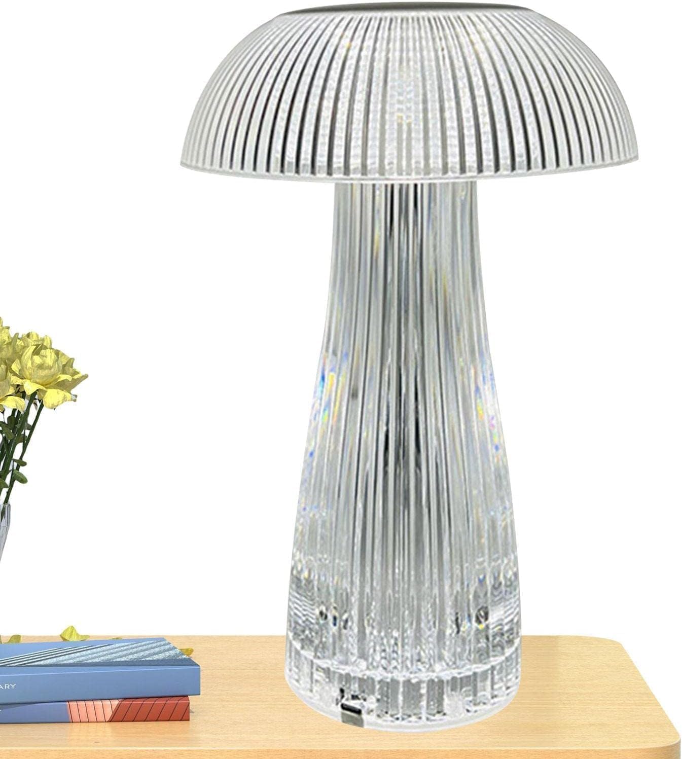 Mushroom Style Crystal Touch Table Lamp 3 Colors Rechargeable Table Lamp with Touch Control - Buy Mushroom Style Crystal Touch Table Lamp 3 Colors Rechargeable Table Lamp with Touch Control in Dubai - HOCC Dubai - Baby playground outdoor - Shop baby prod