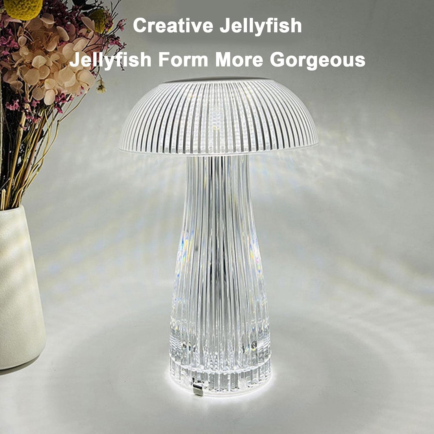 Mushroom Style Crystal Touch Table Lamp 3 Colors Rechargeable Table Lamp with Touch Control - Buy Mushroom Style Crystal Touch Table Lamp 3 Colors Rechargeable Table Lamp with Touch Control in Dubai - HOCC Dubai - Baby playground outdoor - Shop baby produ