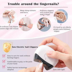 Buy Affordable Professional Electric Nail Clipper Pink in Dubai - UAE | Cheap Price