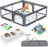 Large Baby Playard with 50PCS Balls with Playmats