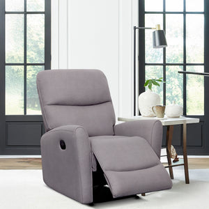 Grace Single Seater Manual Recliner - Grey