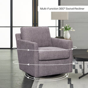 Harris Swivel Chair - Pewter