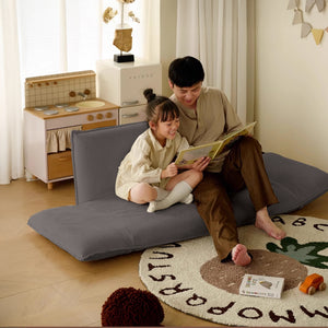 Mesa Adjustable Comfy Lazy Floor Sofa - Grey