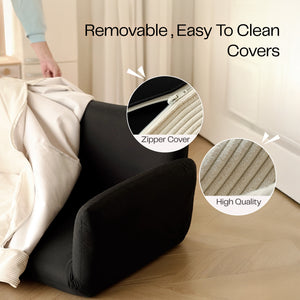 Mesa Adjustable Comfy Lazy Floor Sofa - White