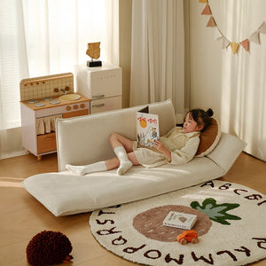 Mesa Adjustable Comfy Lazy Floor Sofa - White
