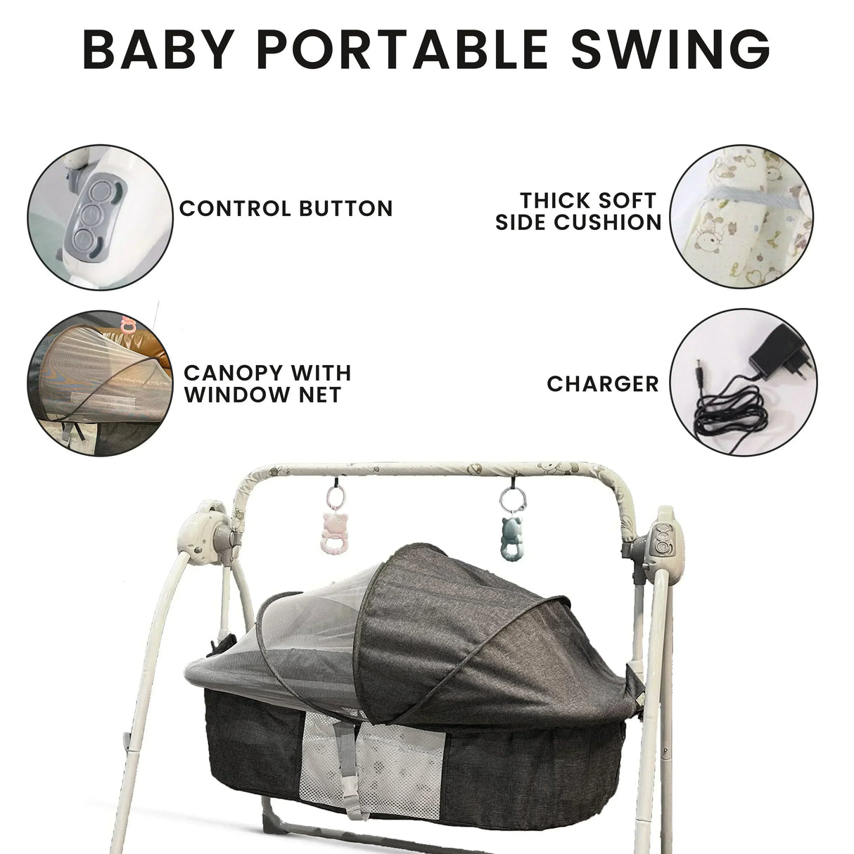 Buy Affordable 3 in 1 Electric Baby Cradles in Dubai - UAE | Cheap Price