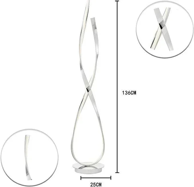 Buy Affordable Luminous Twist- New Dimmable Twisted Floor Lamp LED in Dubai - UAE | Cheap Price