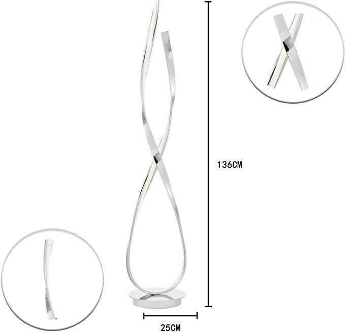 Luminous Twist- New Dimmable Twisted Floor Lamp LED - HOCC