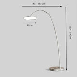 Nordic Style Floor Lamp with Rounded Marble Base
