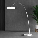Nordic Style Floor Lamp with Rounded Marble Base