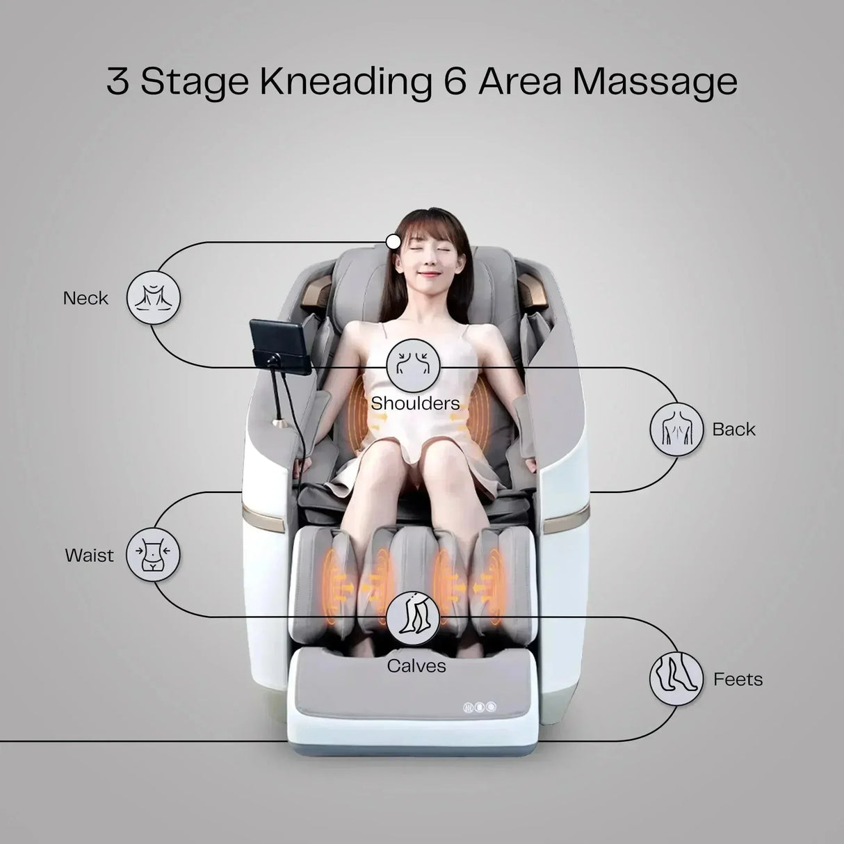 Buy Affordable Jimny Massage Chair (A36MAX Grey) in Dubai - UAE | Cheap Price Buy cheap and affordable sofas, chairs, lights, lamps, and home decor items online at factory wholesale prices in Dubai, Sharjah, Abu Dhabi, and across the UAE.