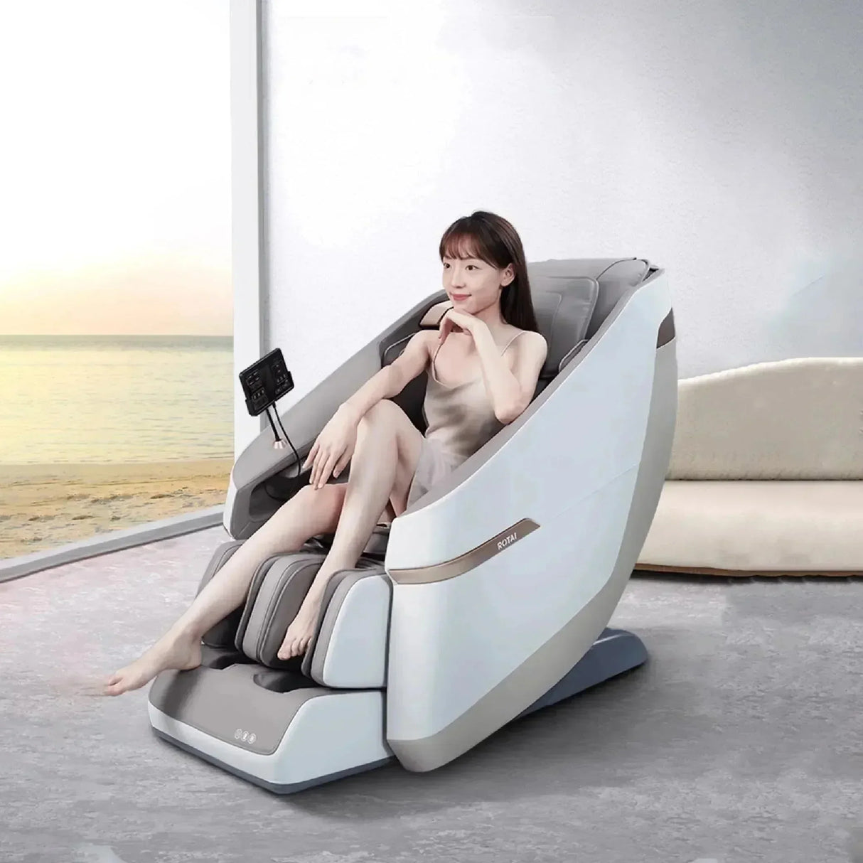 Buy Affordable Jimny Massage Chair (A36MAX Grey) in Dubai - UAE | Cheap Price Buy cheap and affordable sofas, chairs, lights, lamps, and home decor items online at factory wholesale prices in Dubai, Sharjah, Abu Dhabi, and across the UAE.