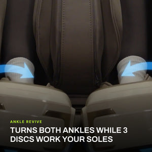 Ankle Revive: both foot units twist the ankles from side to side