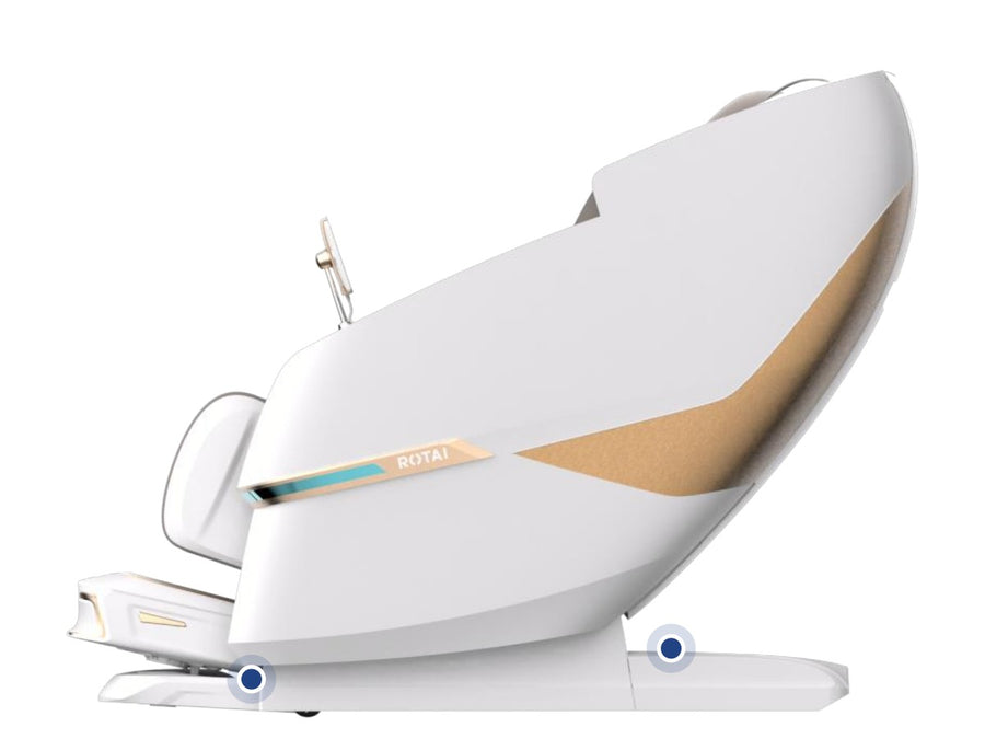 Anti-pinch sensor points at the legrest and seat base