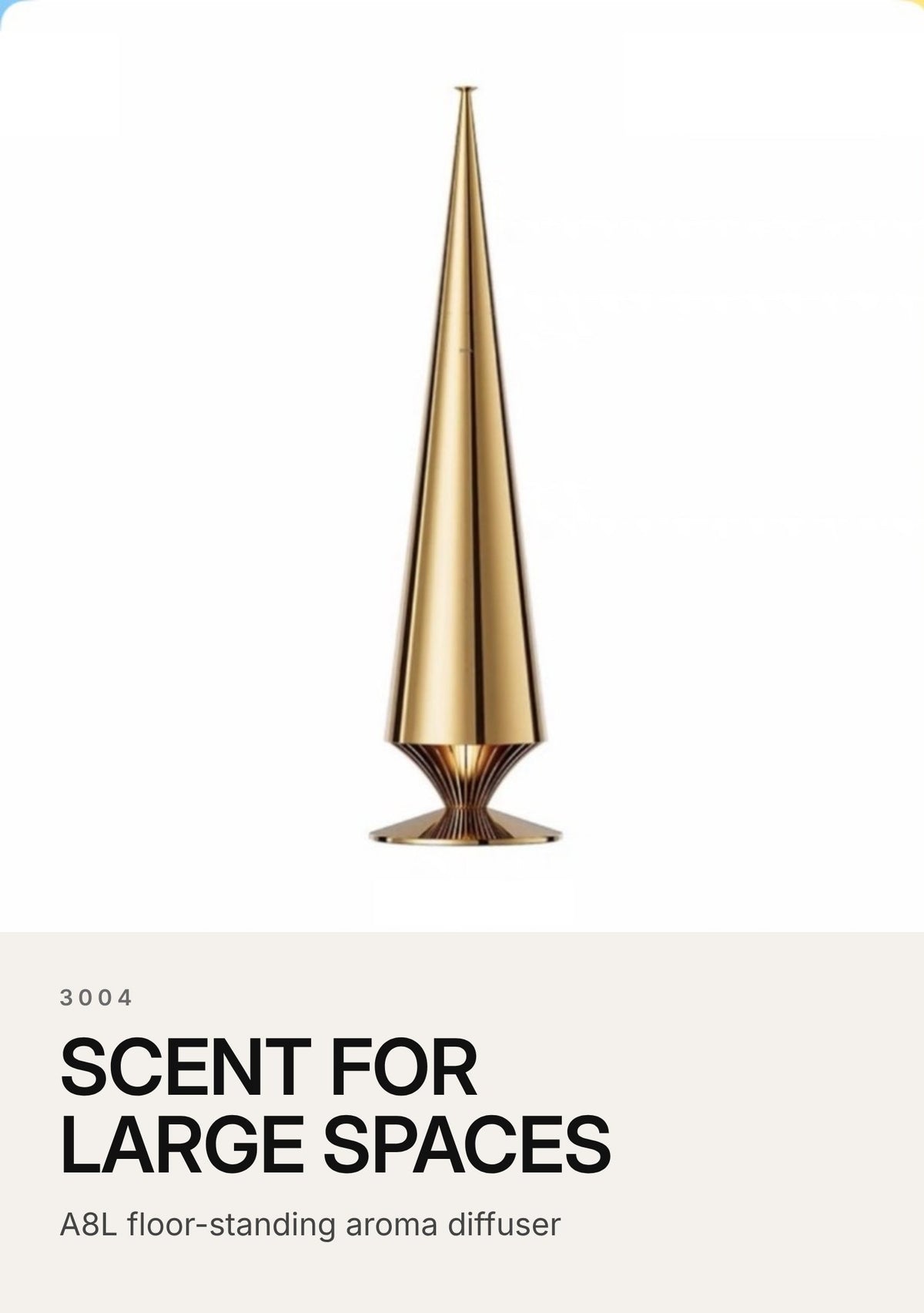 3004 A8L Floor-Standing Aroma Diffuser – Mirror Gold