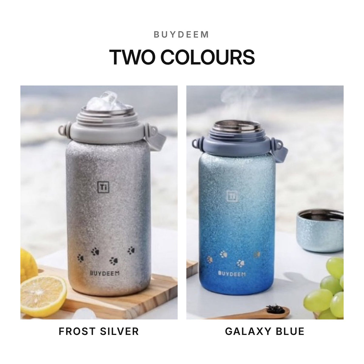 BUYDEEM Cat Pure Titanium Insulated Bottle 1050ml (T401)