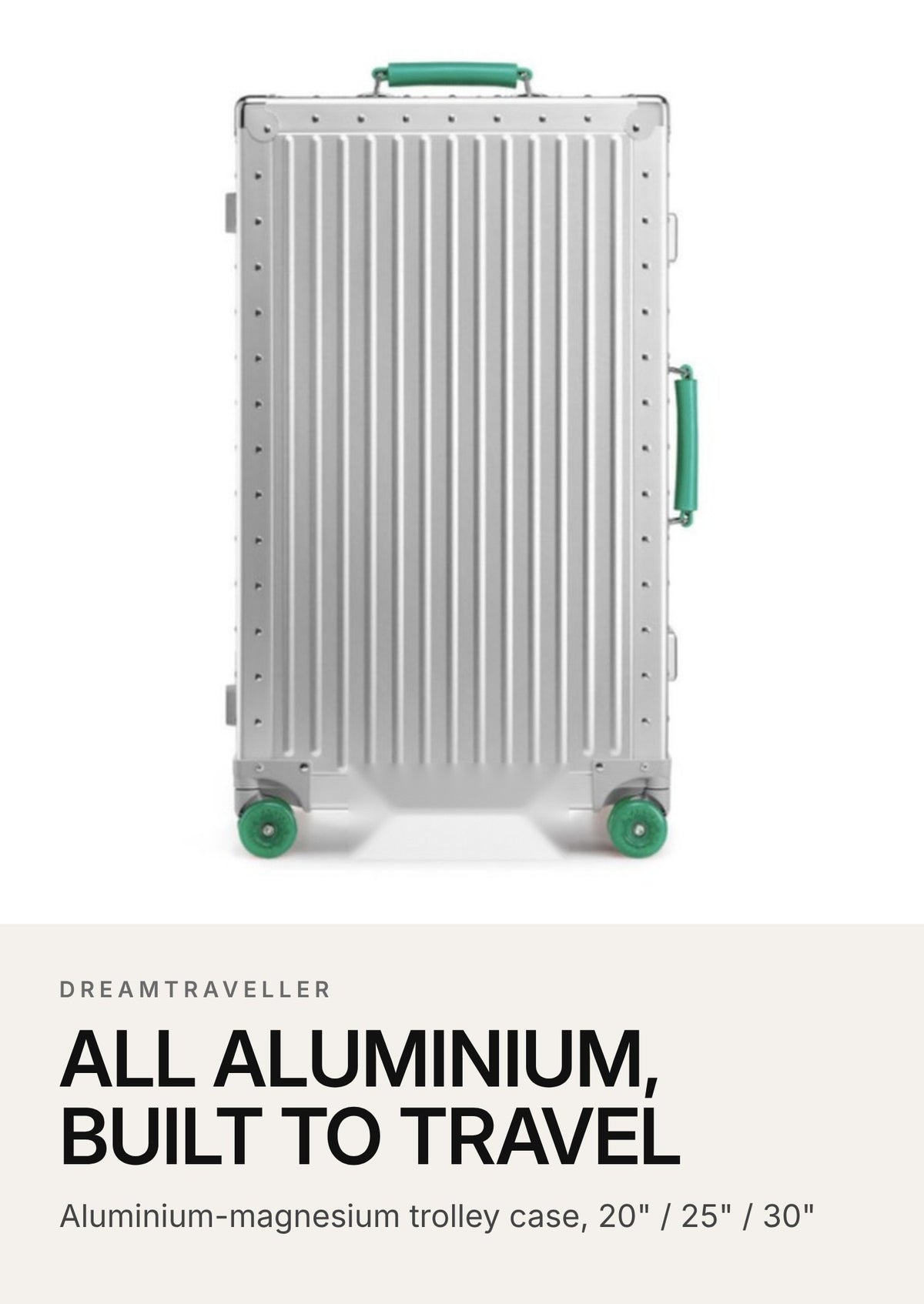 dreamTraveller Aluminium-Magnesium Trolley Case – 20" / 25" / 30"