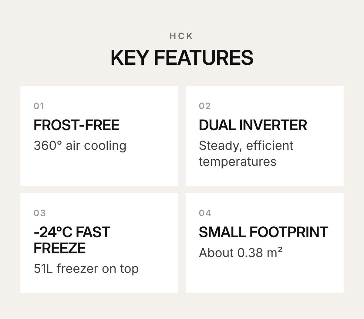 HCK Retro Two-Door Refrigerator BCD-253RS – 237L