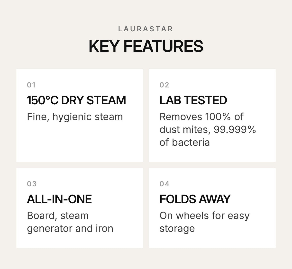 LAURASTAR S XTRA Steam Ironing System
