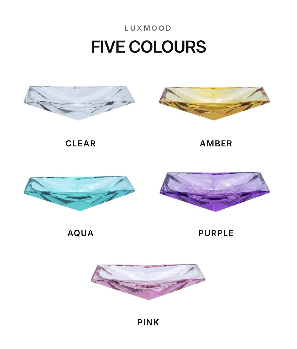 LUXMOOD Ark Crystal Fruit Bowl