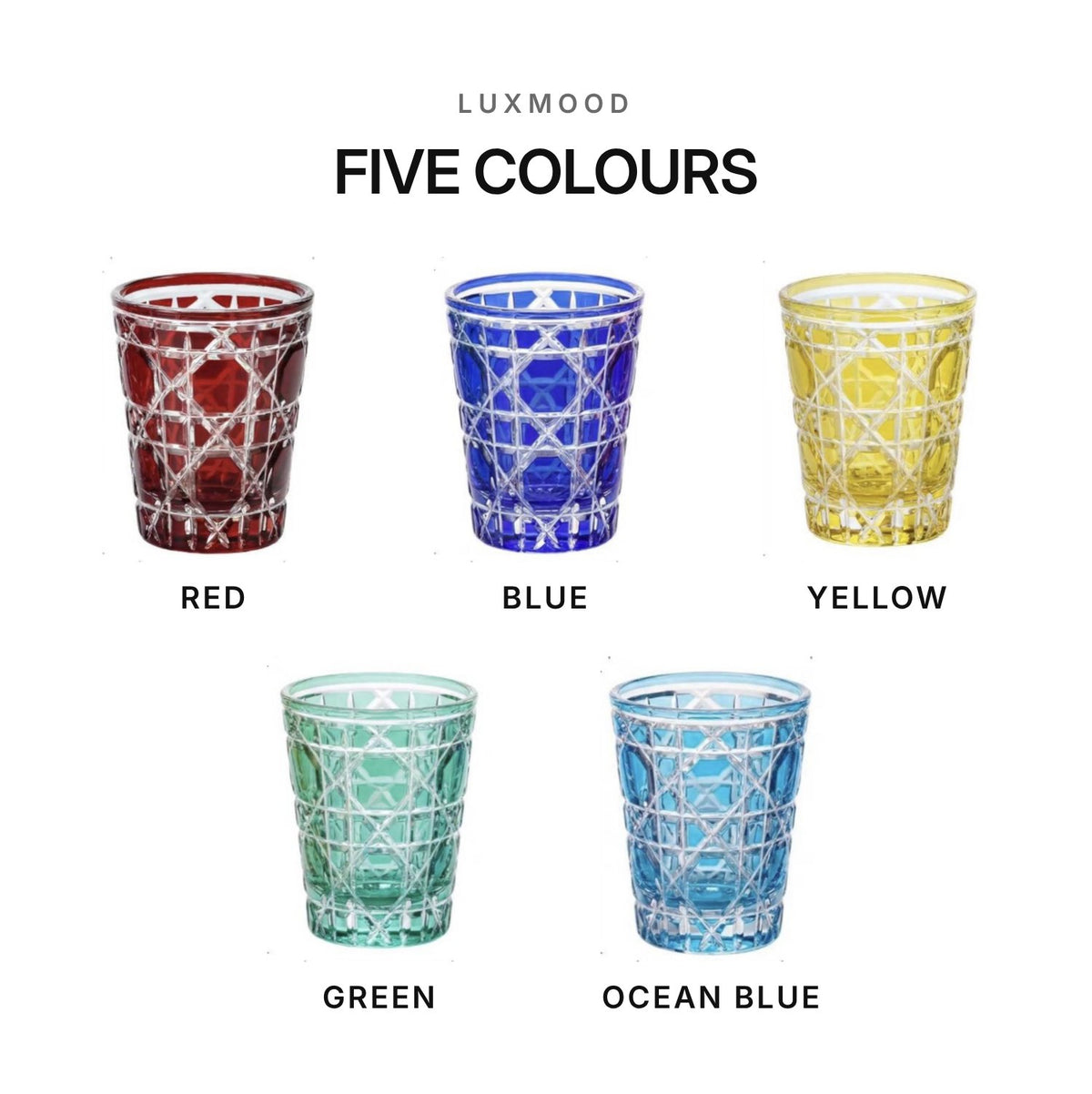LUXMOOD Dragon Eye Hand-Cut Crystal Glass 320ml