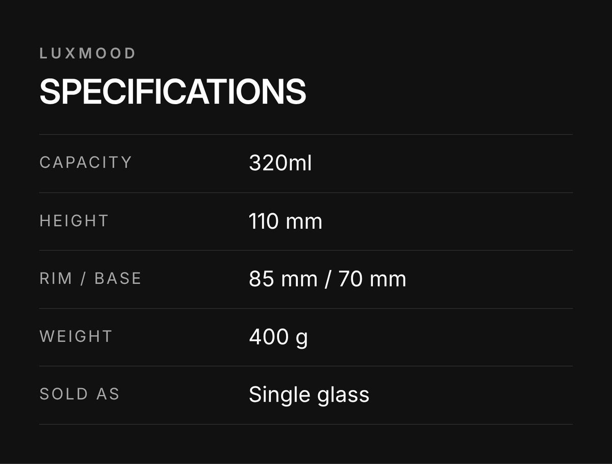 LUXMOOD Dragon Eye Hand-Cut Crystal Glass 320ml