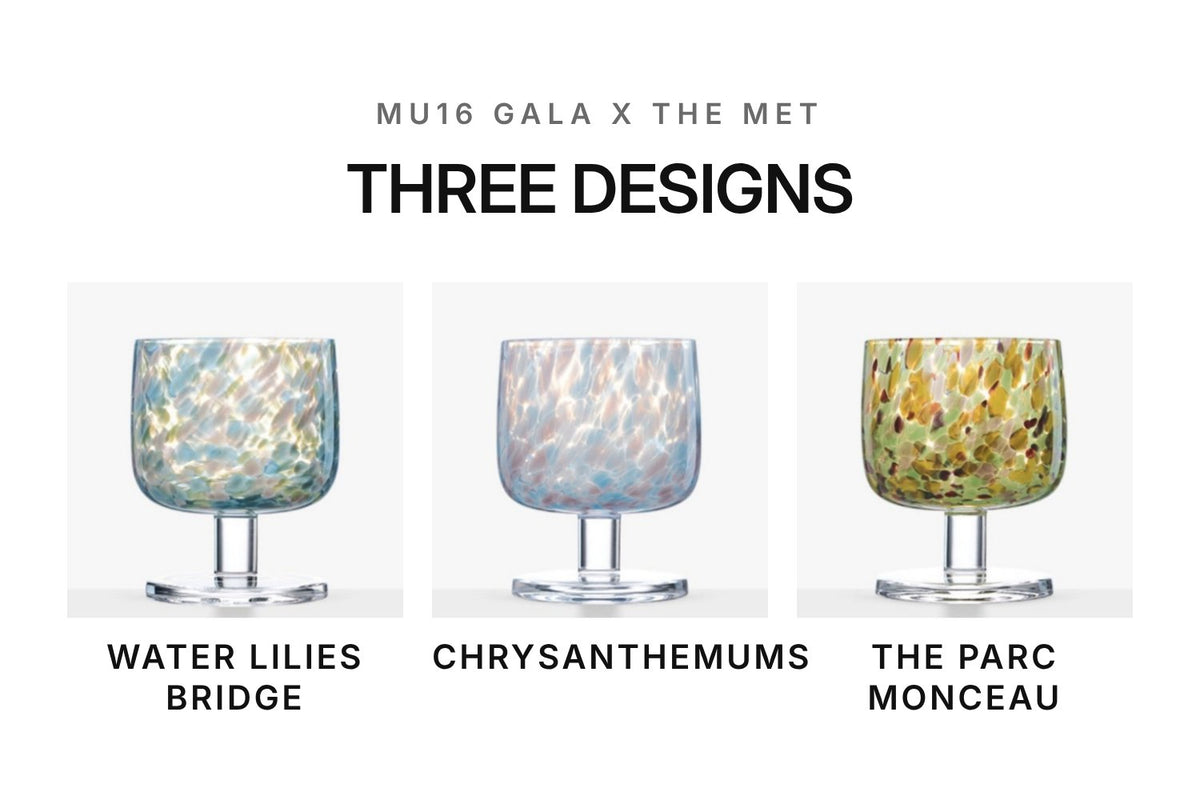 MU16 Gala x The Met Monet Impressionist Glass Goblet