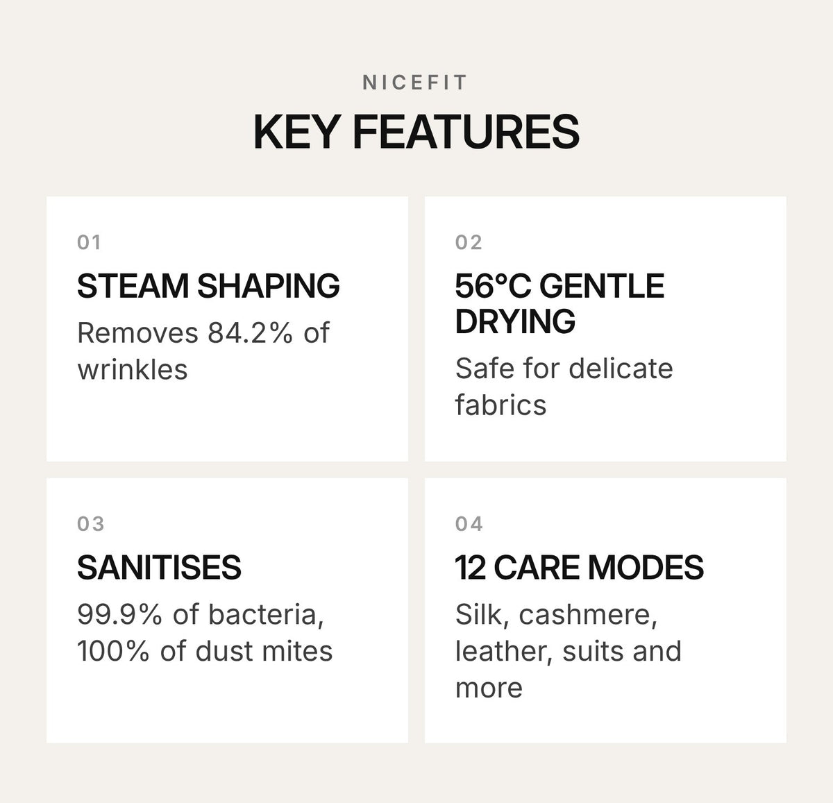 Nicefit Heat-Pump Clothes Care Cabinet NHP-04SE01 – Rose Pink