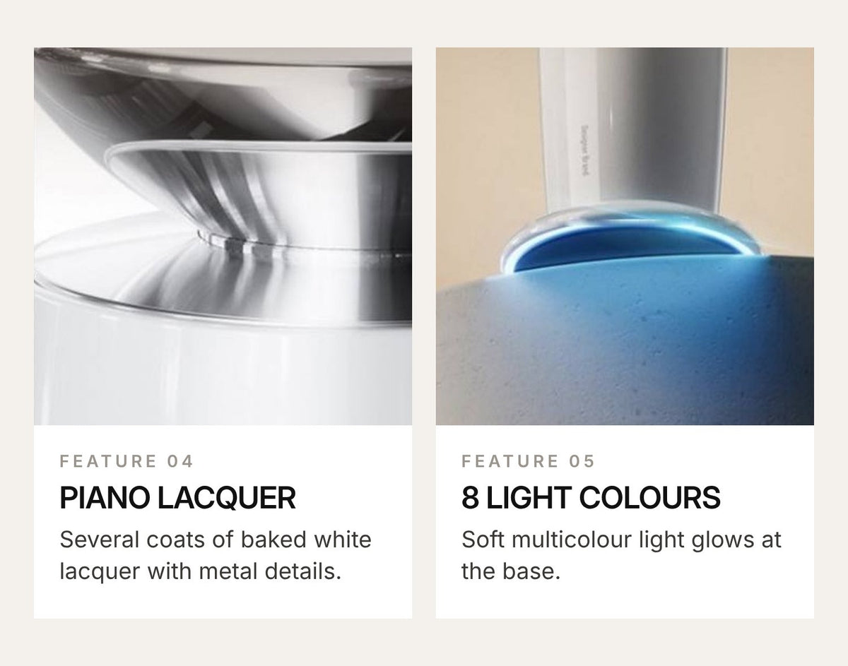 3004 H3mini Desktop Aroma Diffuser Gift Set – Lacquer White