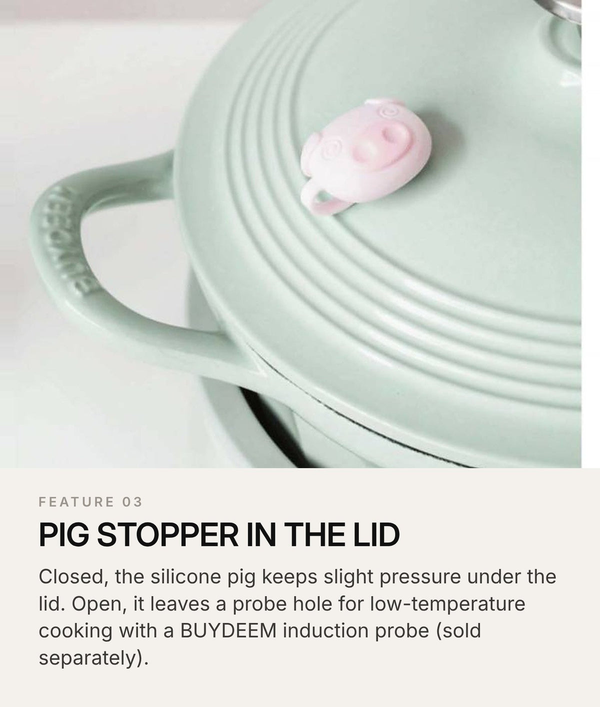 BUYDEEM CP551 Enamel Cast Iron Casserole 25cm