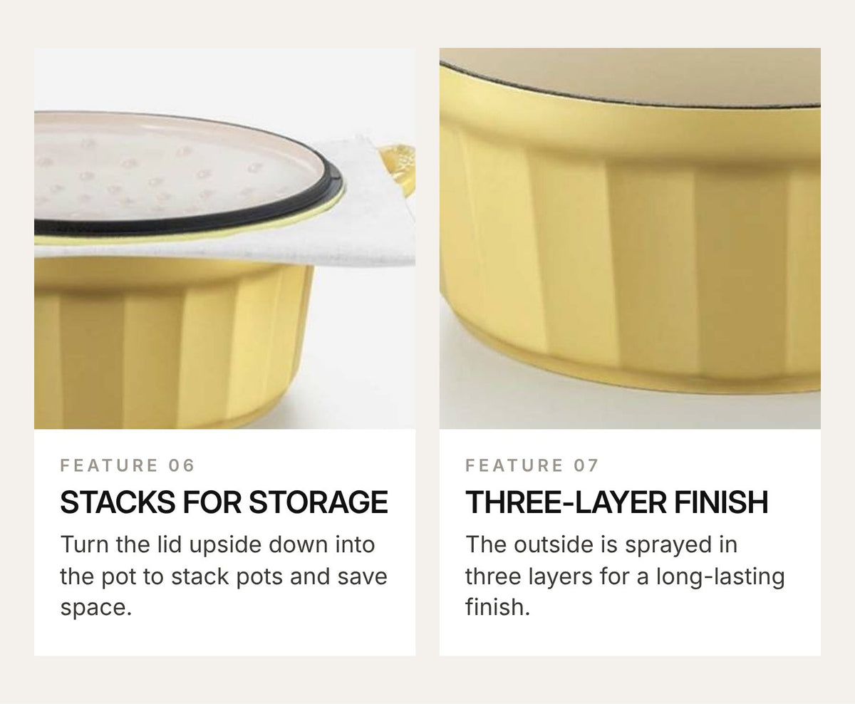 BUYDEEM CP551 Enamel Cast Iron Casserole 25cm