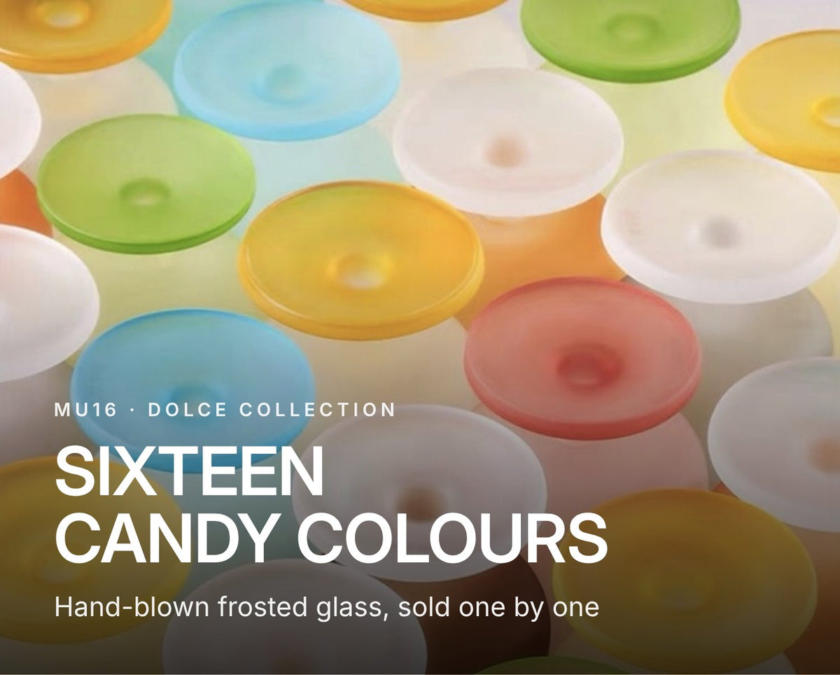 MU16 Candy Series Classic Frosted Glass Goblet
