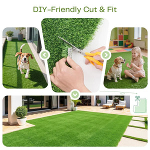 Artificial grass for home and garden, DIY-friendly, pet and kid safe, available on HOCC UAE.