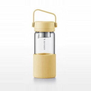 BUYDEEM DG45 Glass Tea Tumbler with Titanium Infuser 470ml – Gosling Yellow