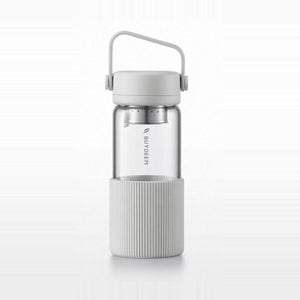 BUYDEEM DG45 Glass Tea Tumbler with Titanium Infuser 470ml – Oat White