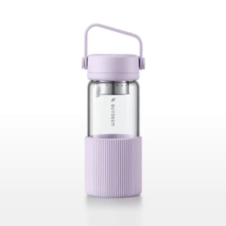 BUYDEEM DG45 Glass Tea Tumbler with Titanium Infuser 470ml – Violet