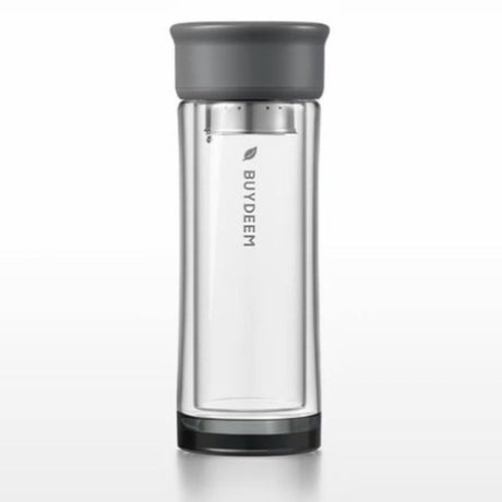 Buy BUYDEEM Glass Tea Tumbler with Titanium Infuser 300ml Online in Dubai, Abu Dhabi, UAE